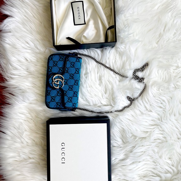 GG Marmont Multicolor small shoulder bag - Picture 2 of 2